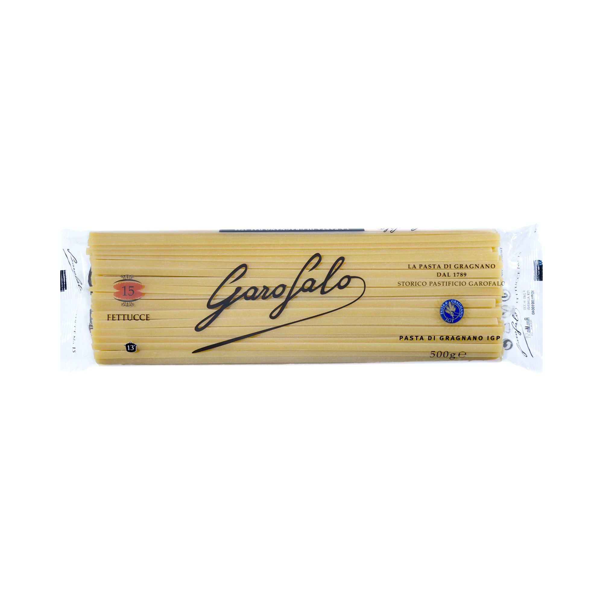 Premium Italian wide ribbon pasta from Gragnano, IGP certified. Ideal for simple, olive oil-based sauces and classic pasta dishes.