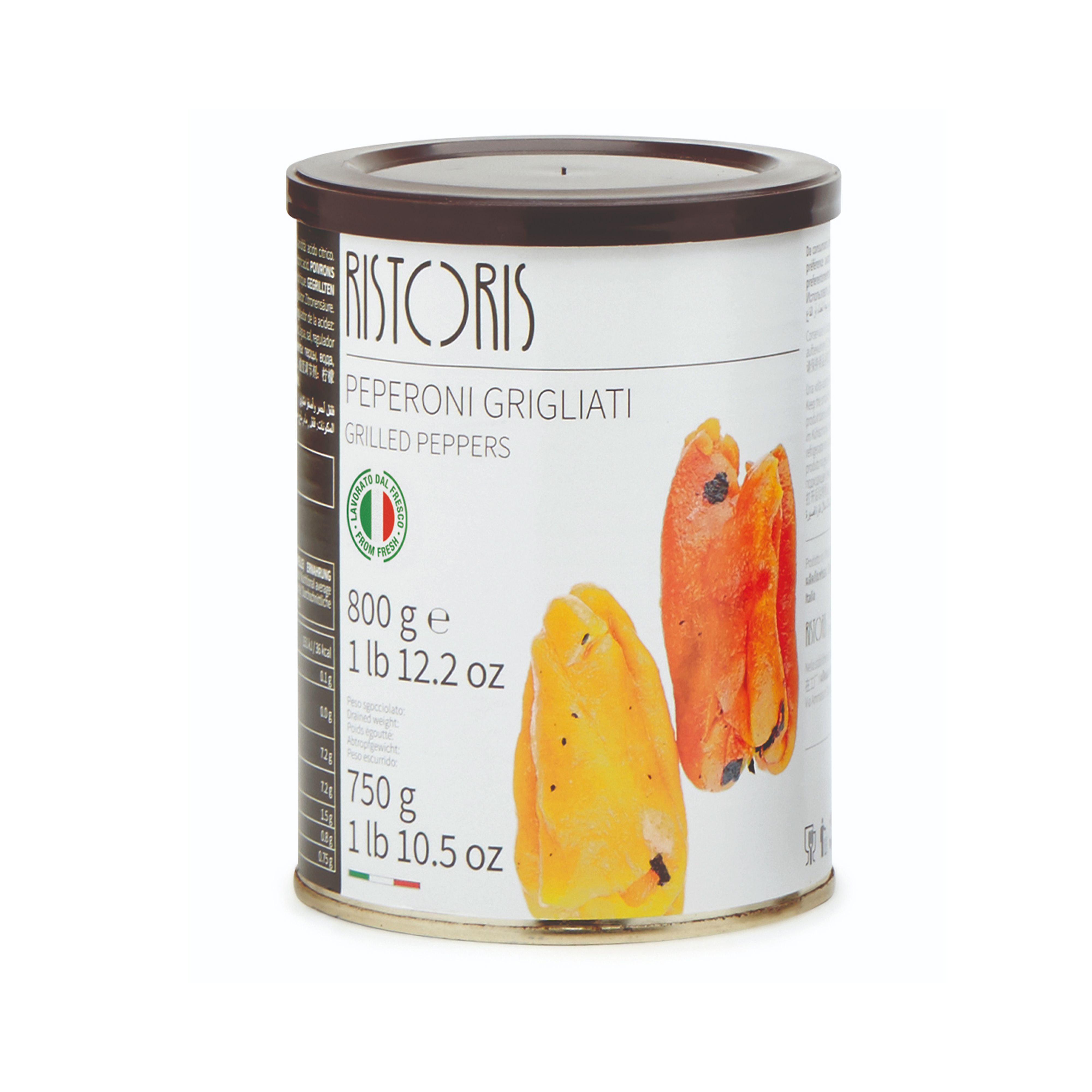 Grilled peppers preserved in water and salt, carefully selected and prepared by hand for a clean, naturally sweet flavour with a soft, yielding texture.