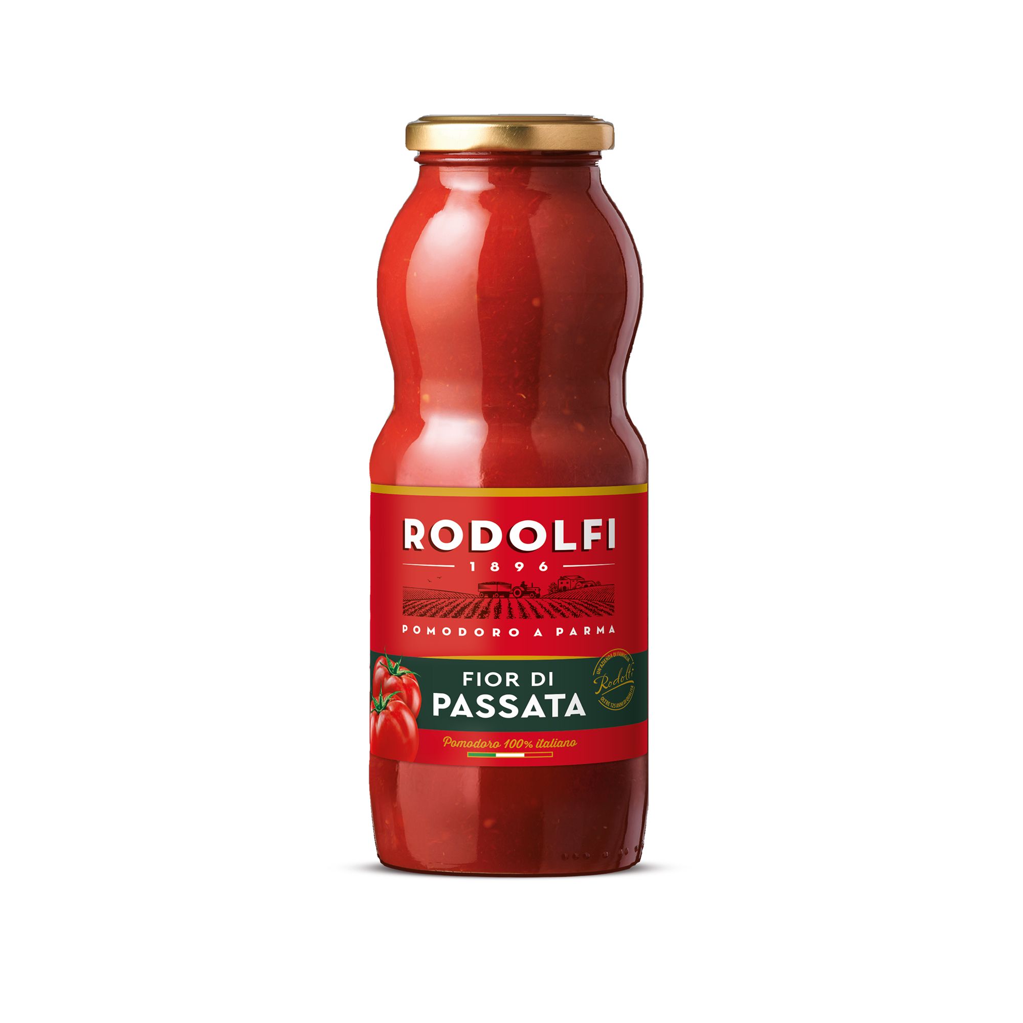 A smooth, creamy Italian passata from Rodolfi. Lighter in consistency than a concentrated passata — ideal for simple sauces and ready to use straight from the bottle.