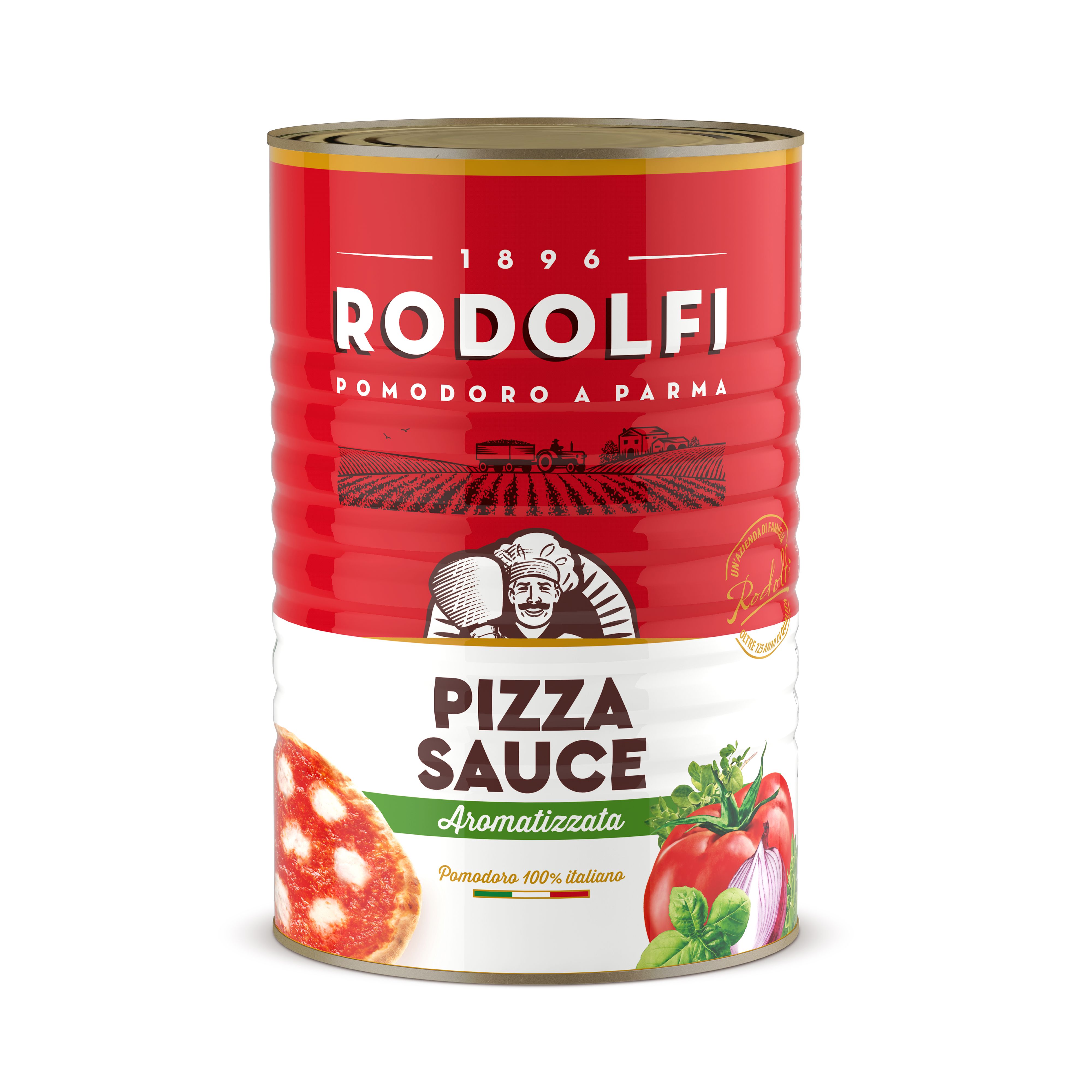 A ready-to-use tomato sauce from Parma, seasoned with basil, onion and spices — designed to deliver a fully developed pizza flavour straight from the tin.