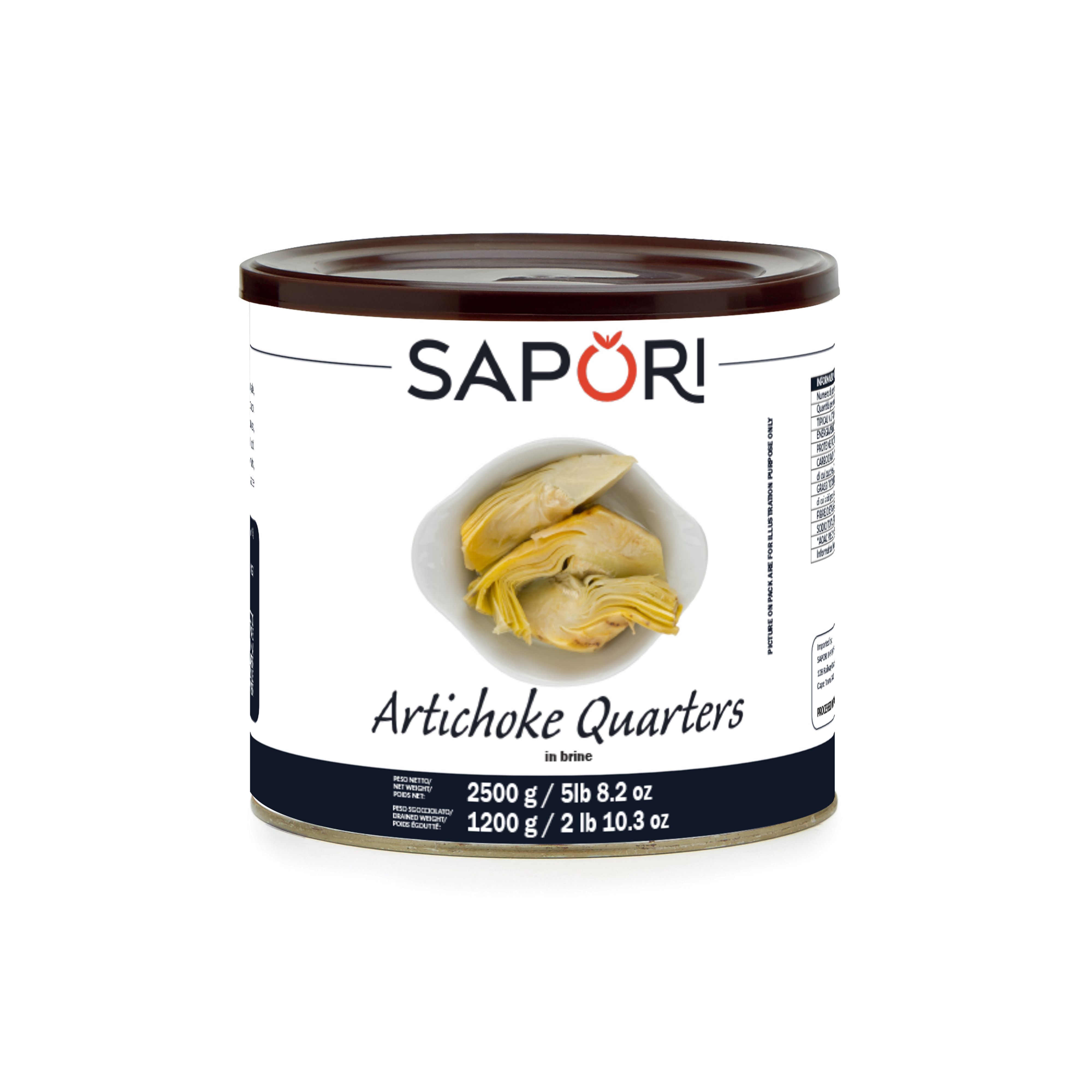 Artichoke Quarters in Oil 2.5kg