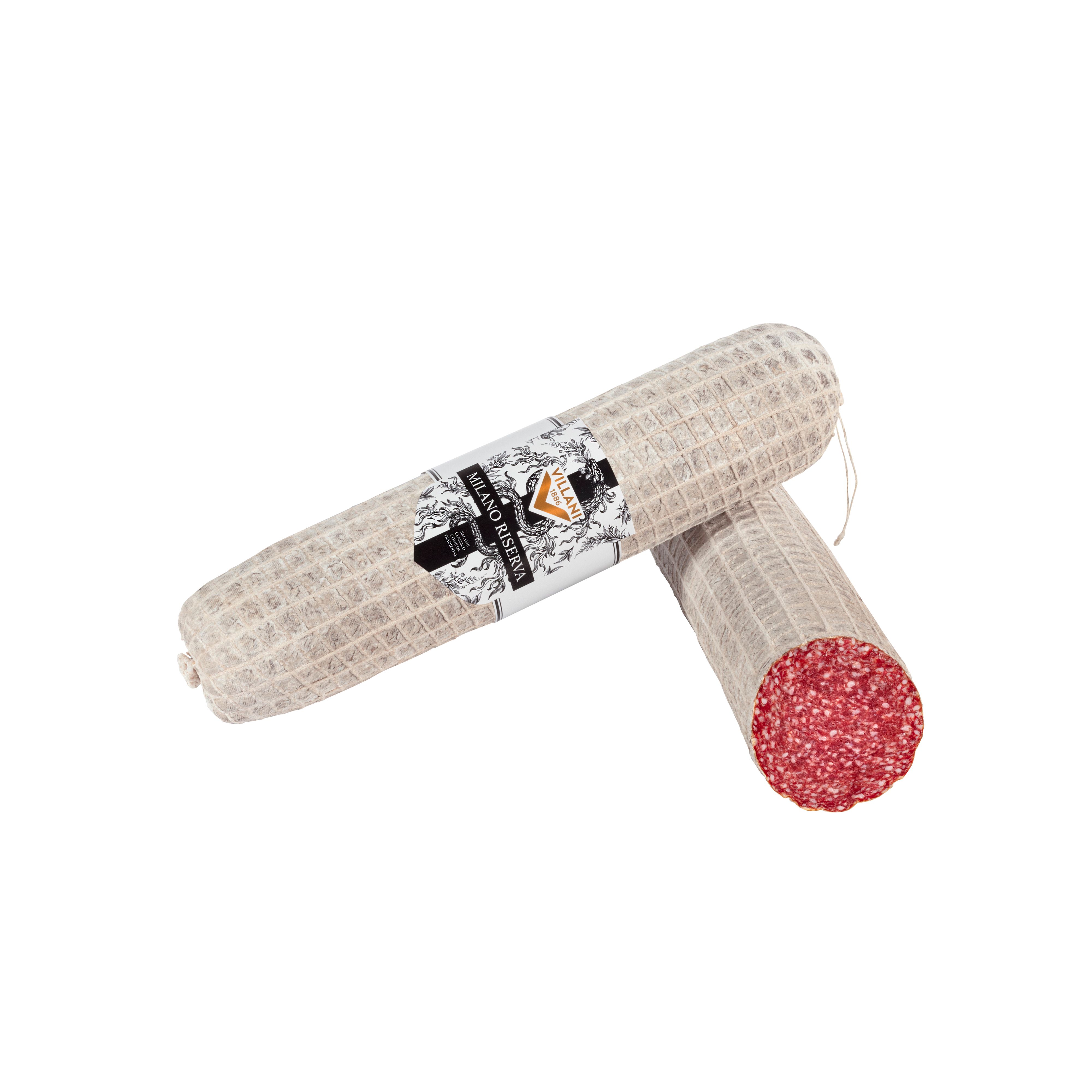 Imported Italian pork salami, seasoned with a film of crushed black pepper, with a sweet, classic taste of Milano salami.
