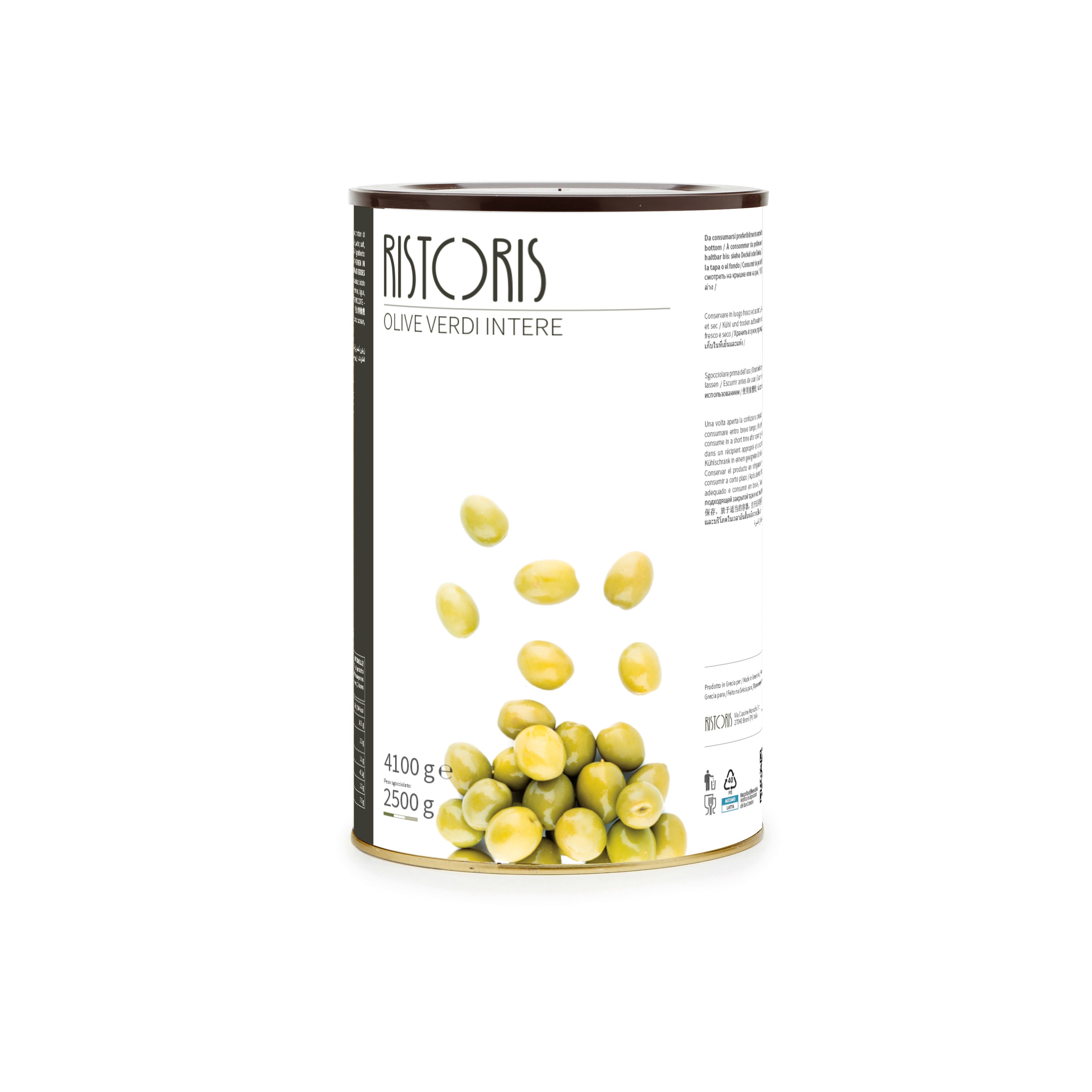 Whole Green Olives 4.1kg